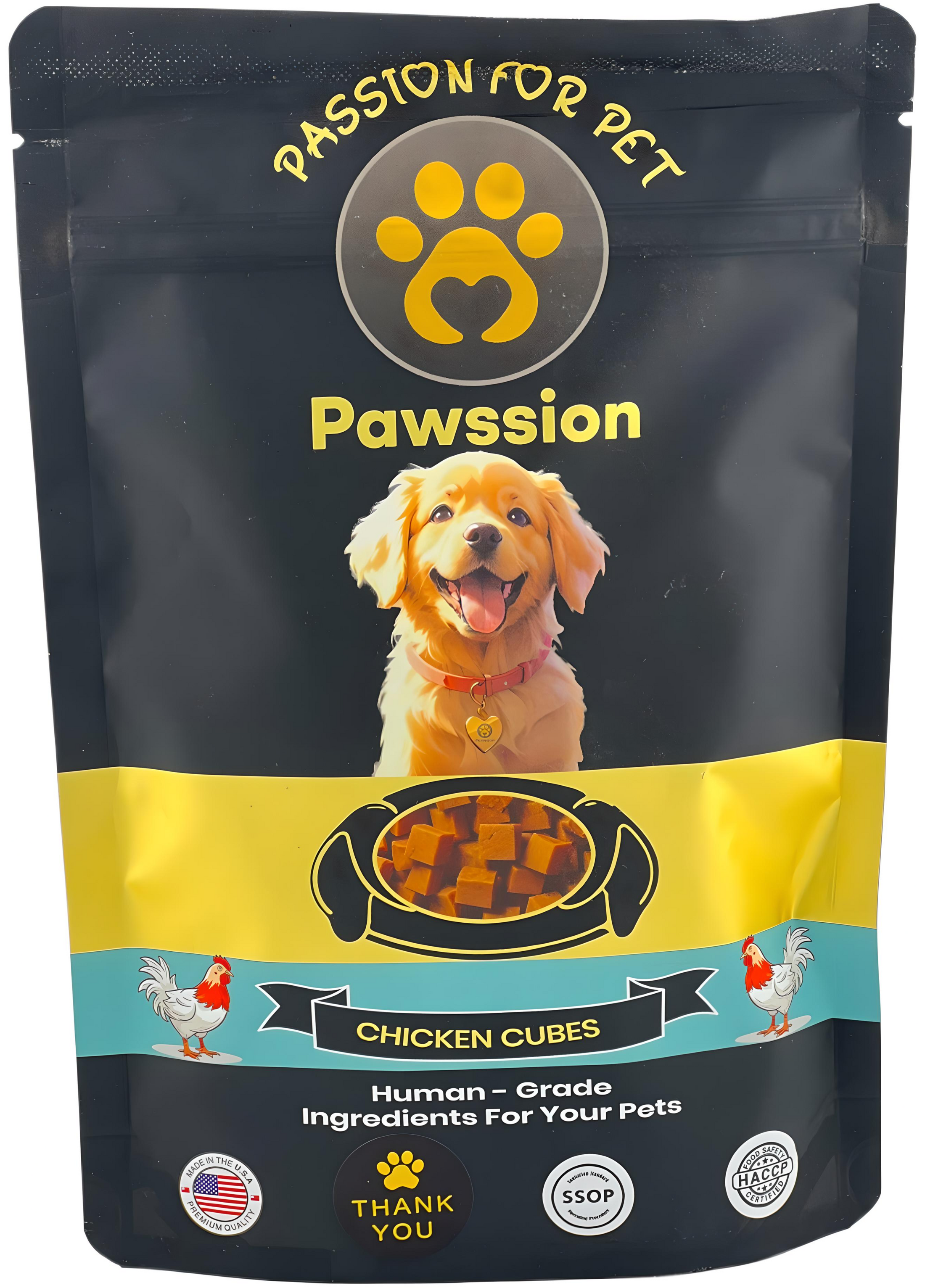 Pawssion human grade chicken dog treat