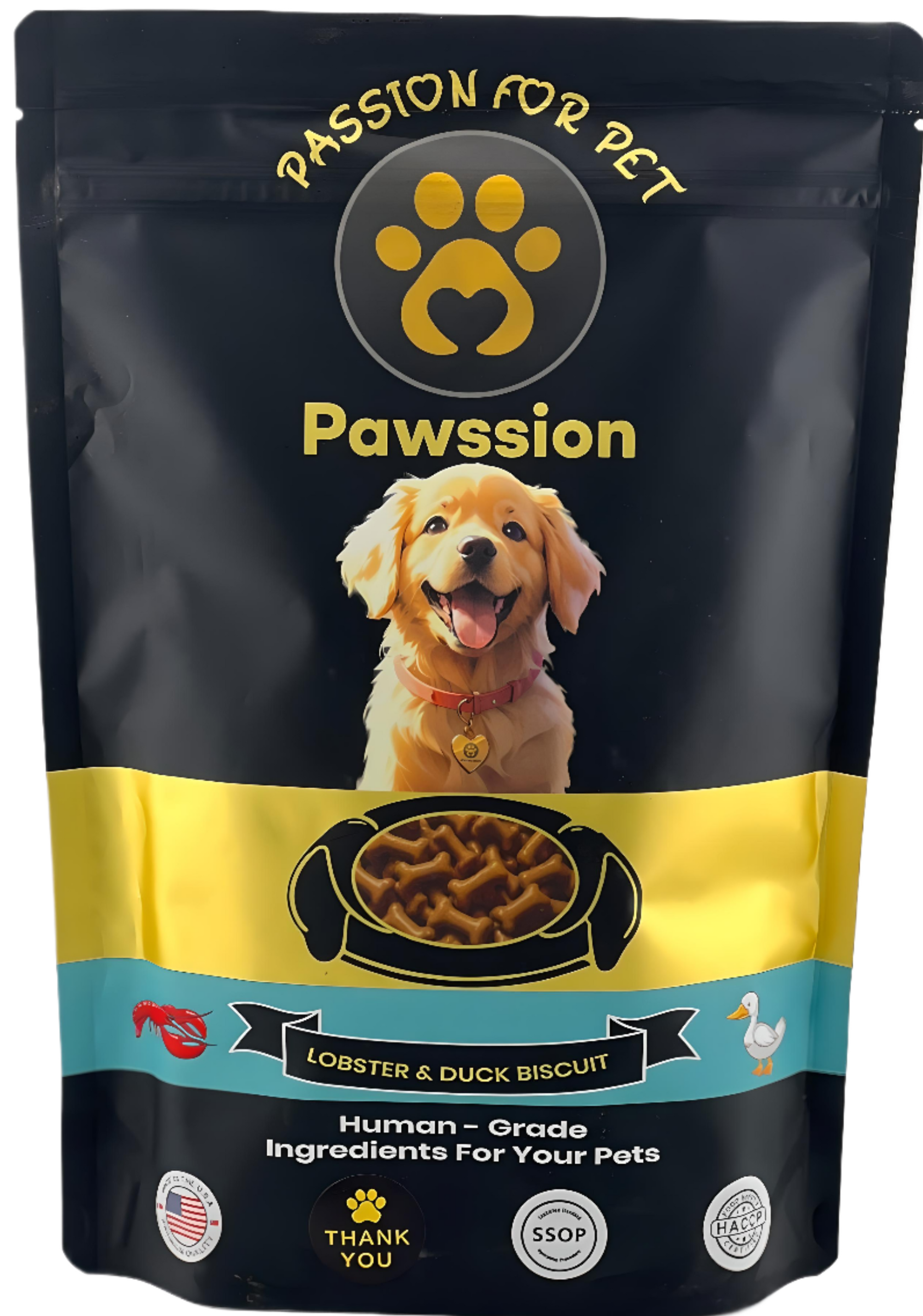 Pawssion lobster duck dog treat