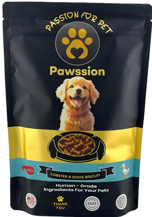 Pawssion lobster duck dog treat